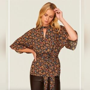 Jason Wu Floral Belted Top (Missing Belt) Size XL